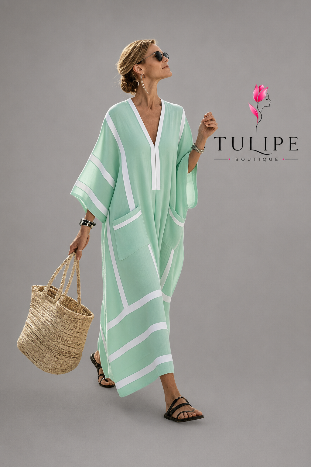 Santorini Bohemian Maxi Dress