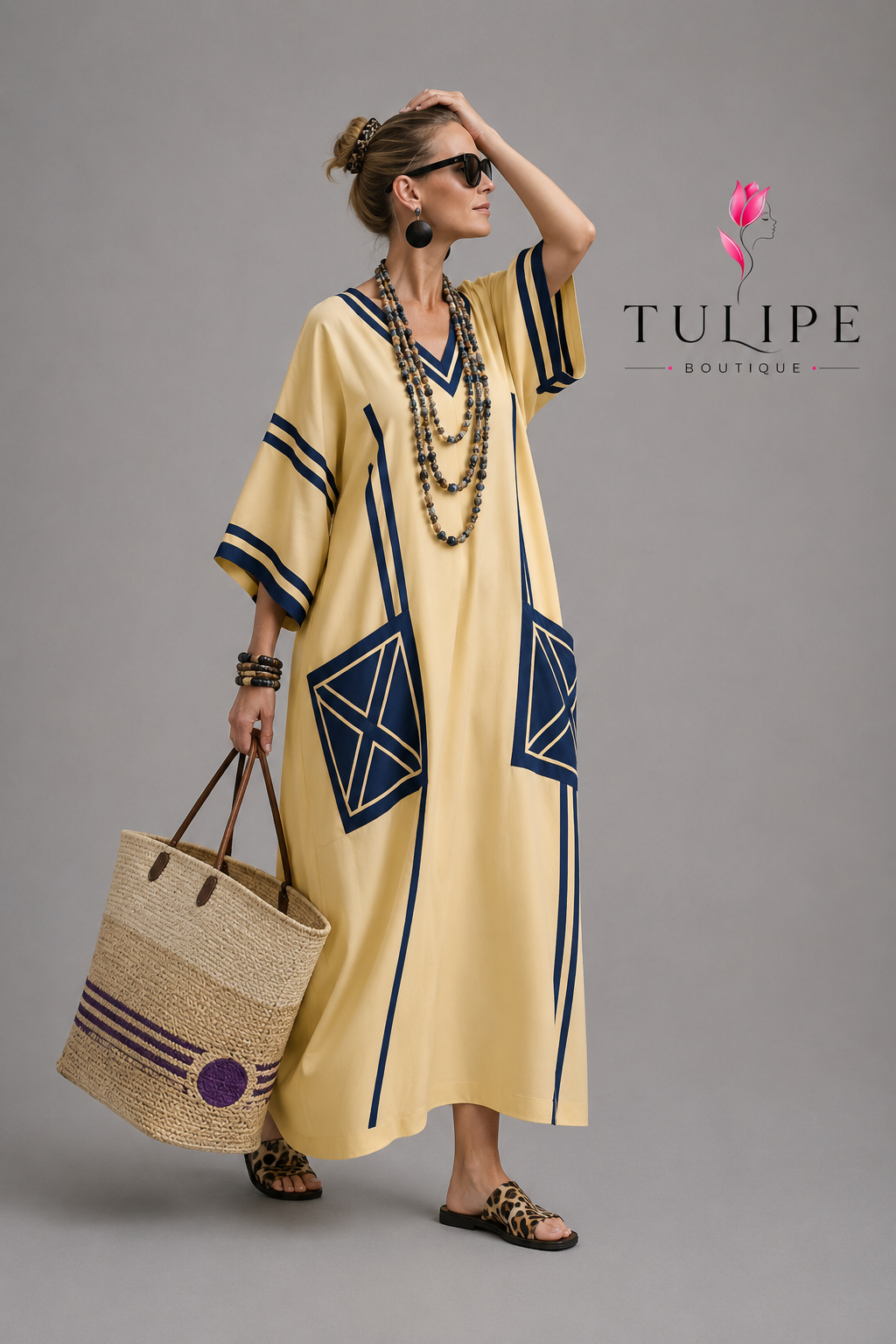 Santorini Bohemian Maxi Dress