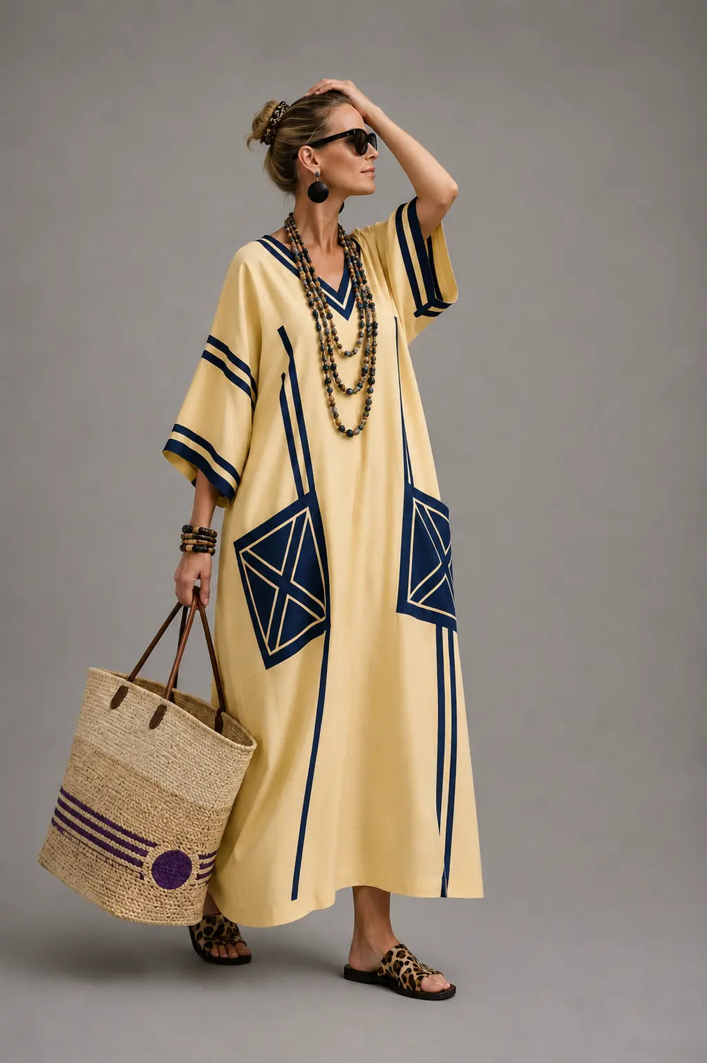 Santorini Bohemian Maxi Dress Tulipe Boutique