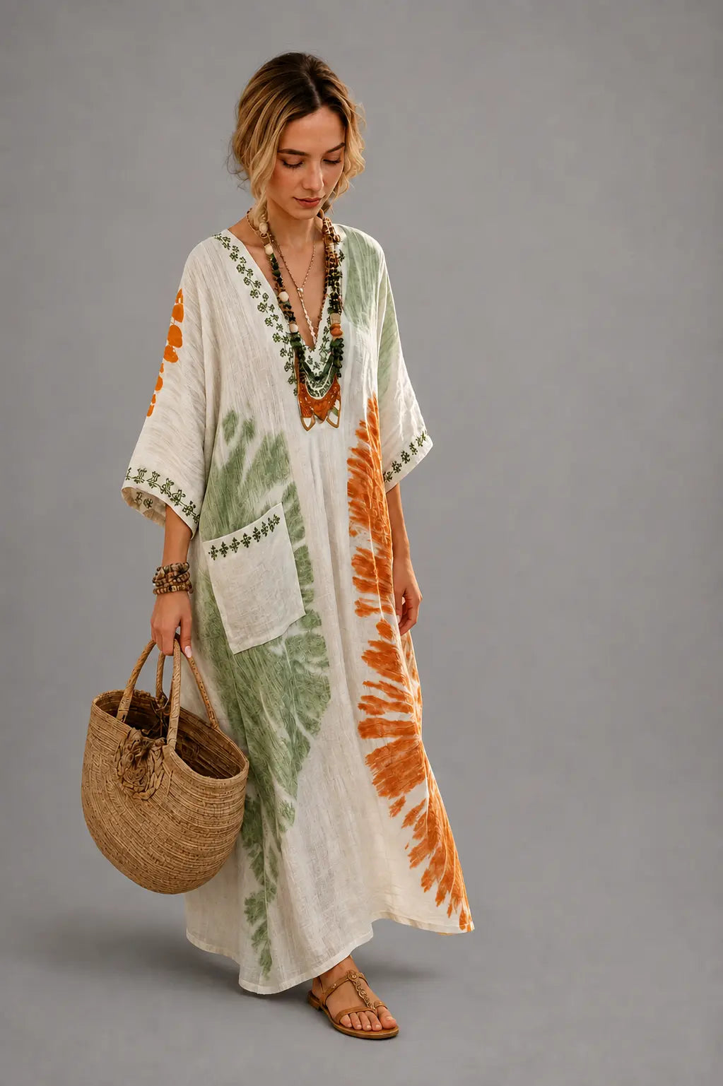 Santorini Bohemian Maxi Dress Tulipe Boutique