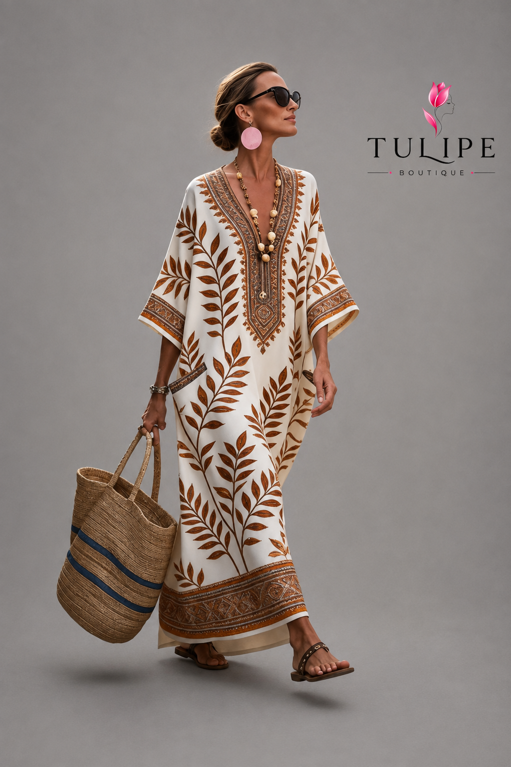 Santorini Bohemian Maxi Dress
