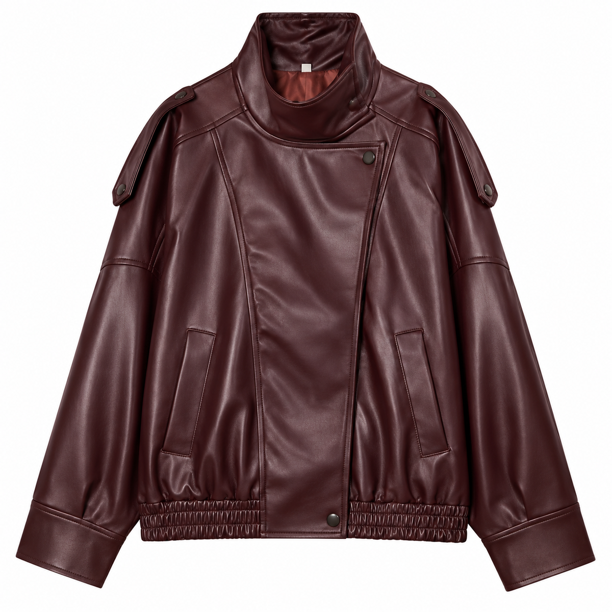 Noir Élan Leather Jacket Tulipe Boutique