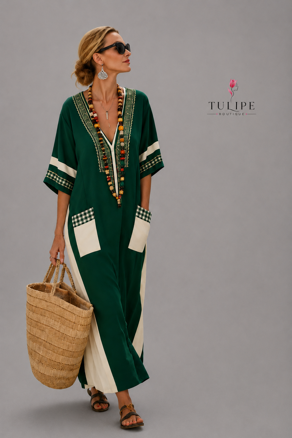 Santorini Bohemian Maxi Dress