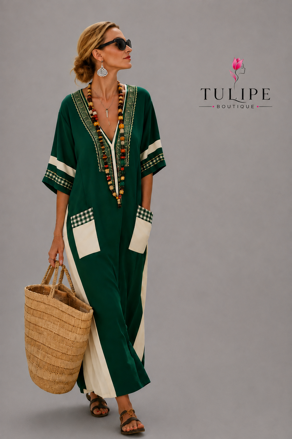 Santorini Bohemian Maxi Dress