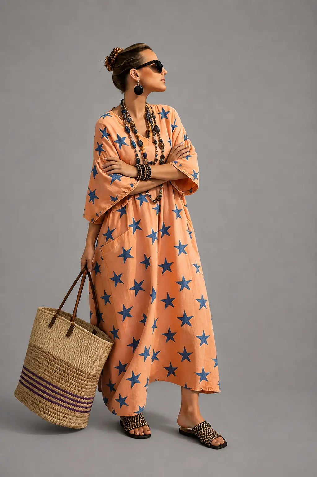 Santorini Bohemian Maxi Dress Tulipe Boutique