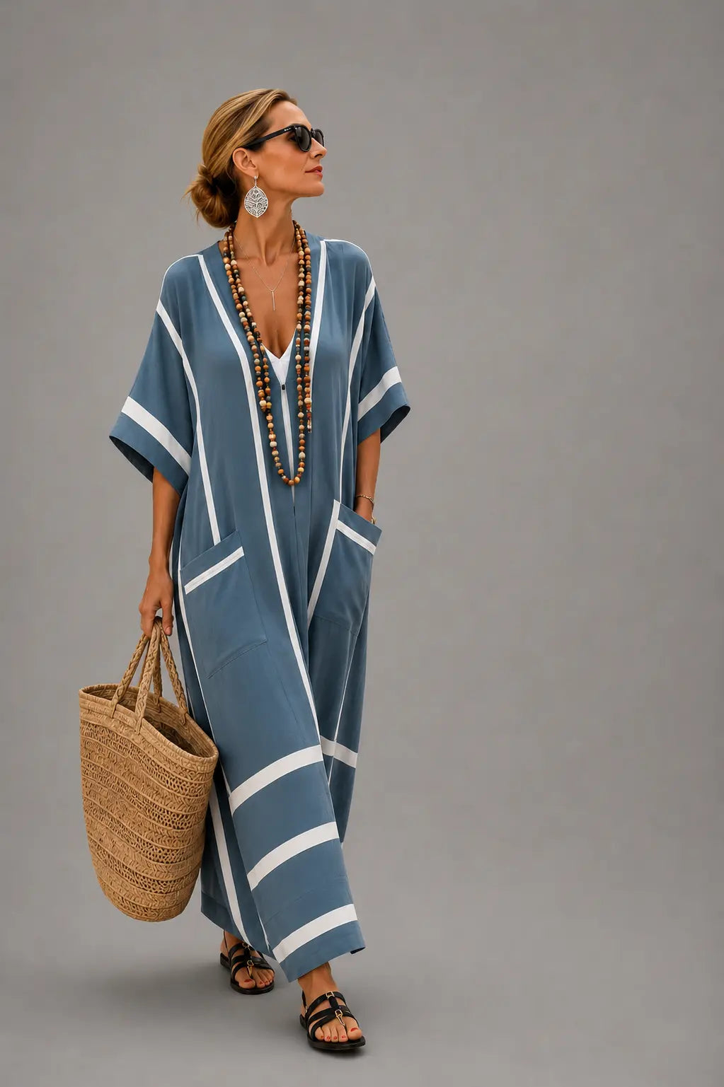 Santorini Bohemian Maxi Dress Tulipe Boutique