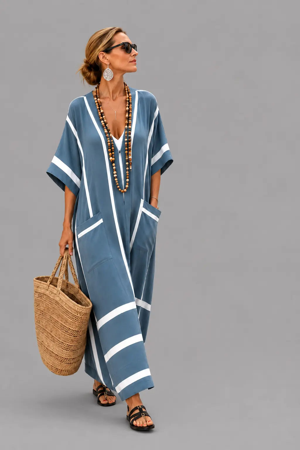 Santorini Bohemian Maxi Dress Tulipe Boutique